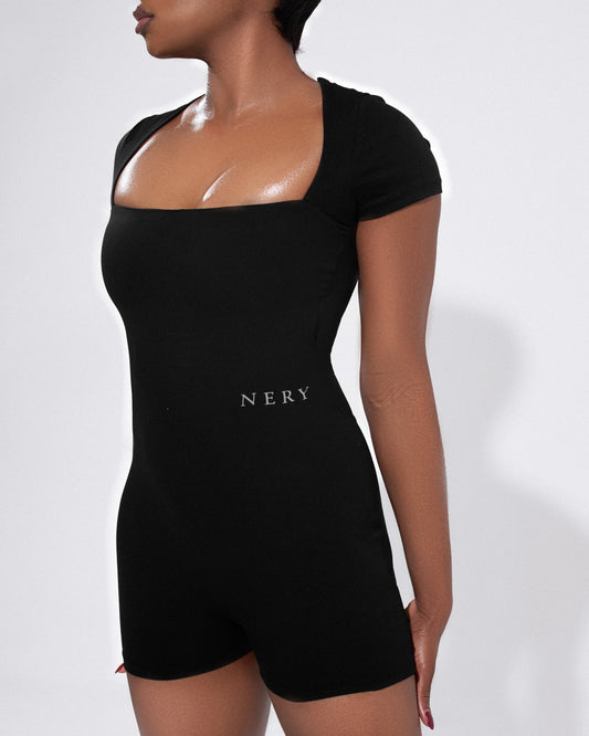 Quick - dry Short -sleeve Athletic Yoga Jumpsuit - Nery